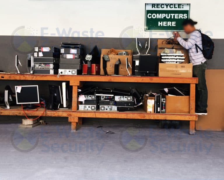 computer recycling unsecured