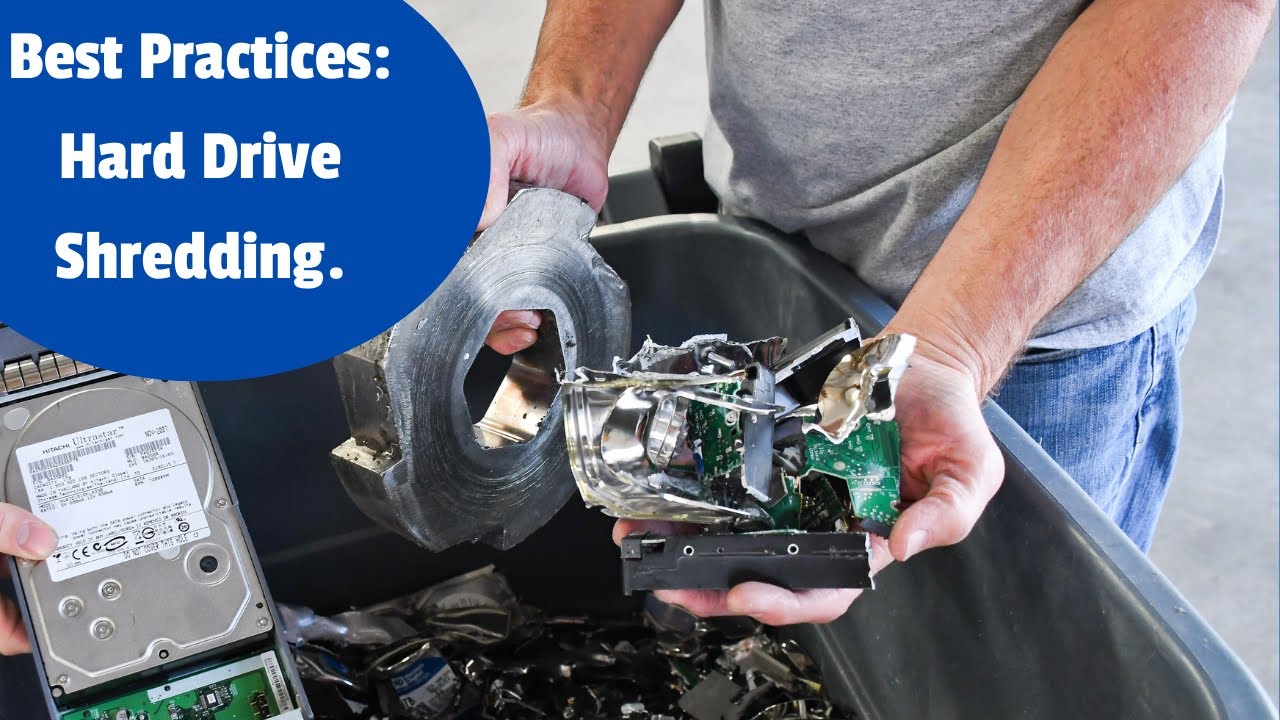 Hard Drive Destruction Service in Irvine, CA shredded hard drives